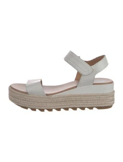 Pre-owned Sorel Leather Espadrilles In White