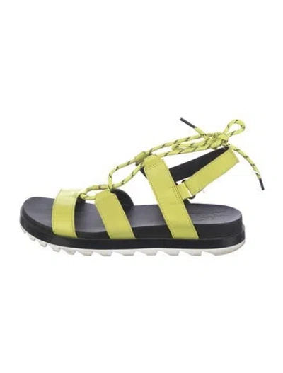 Pre-owned Sorel Leather Gladiator Sandals In Blue