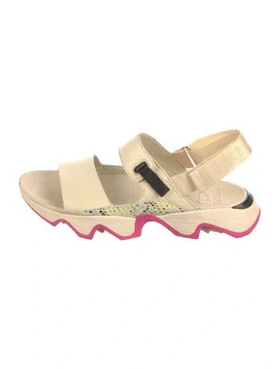 Pre-owned Sorel Leather Gladiator Sandals In Neutral