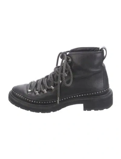 Pre-owned Sorel Leather Hiking Boots In Black
