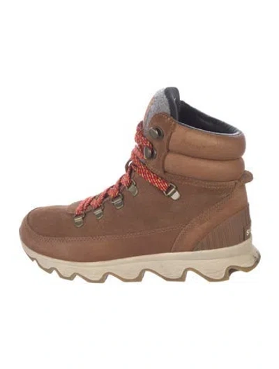 Pre-owned Sorel Leather Hiking Boots In Brown