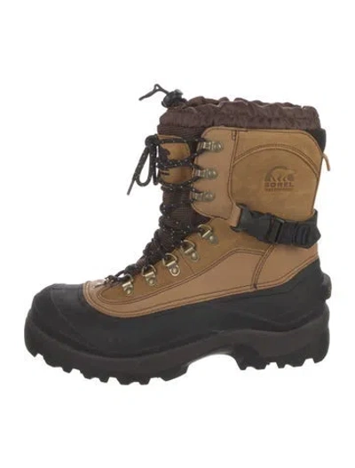 Pre-owned Sorel Leather Hiking Boots In Brown