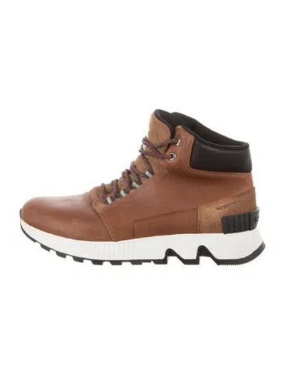 Pre-owned Sorel Leather Hiking Boots In Brown