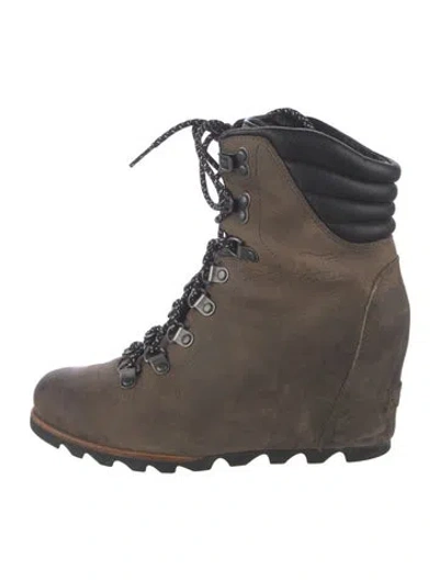 Pre-owned Sorel Leather Hiking Boots In Brown