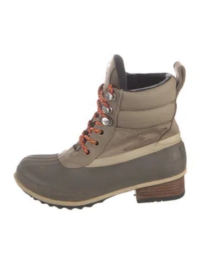 Pre-owned Sorel Leather Hiking Boots In Grey