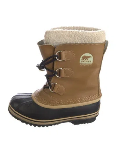 Pre-owned Sorel Leather Lace-up Boots In Brown