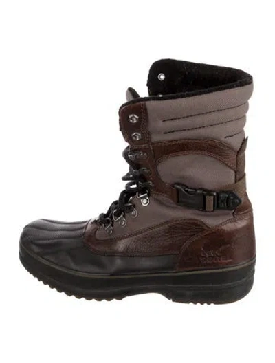 Pre-owned Sorel Leather Lace-up Boots In Multi