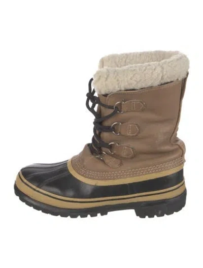Pre-owned Sorel Leather Lace-up Boots In Multi
