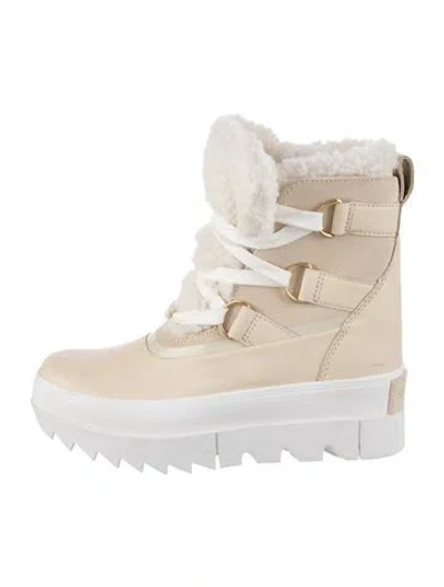 Pre-owned Sorel Leather Lace-up Boots In Neutral