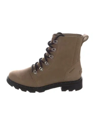 Pre-owned Sorel Leather Lace-up Boots In Neutrals