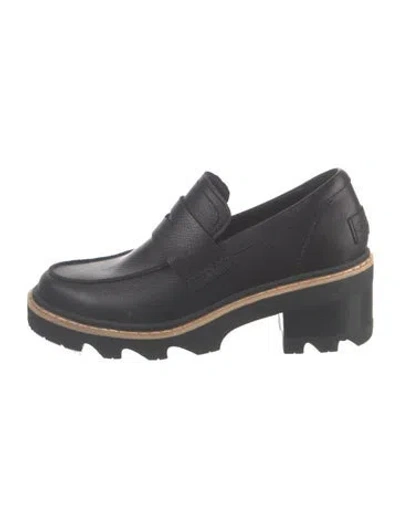 Pre-owned Sorel Leather Loafers In Black