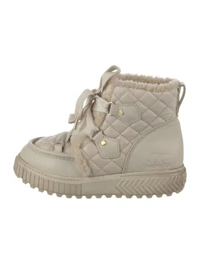 Pre-owned Sorel Leather Patterned Boots In Neutrals