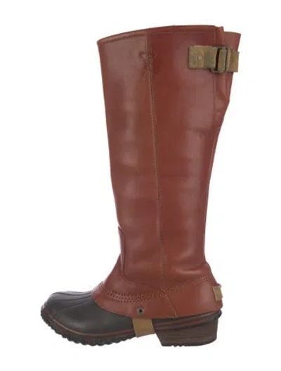 Pre-owned Sorel Leather Rain Boots
