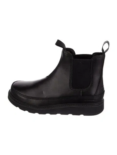 Pre-owned Sorel Leather Rain Boots In Black