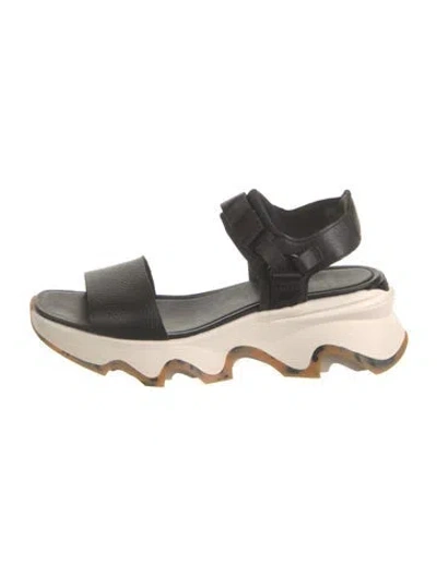 Pre-owned Sorel Leather Sandals In Black