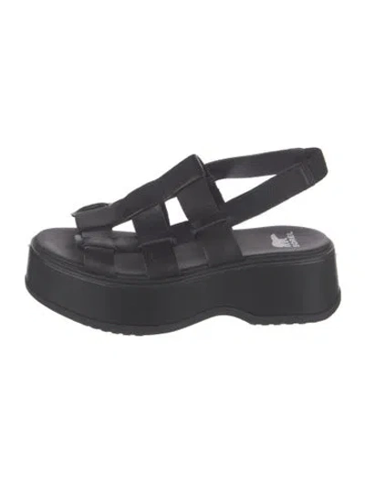 Pre-owned Sorel Leather Sandals In Blue