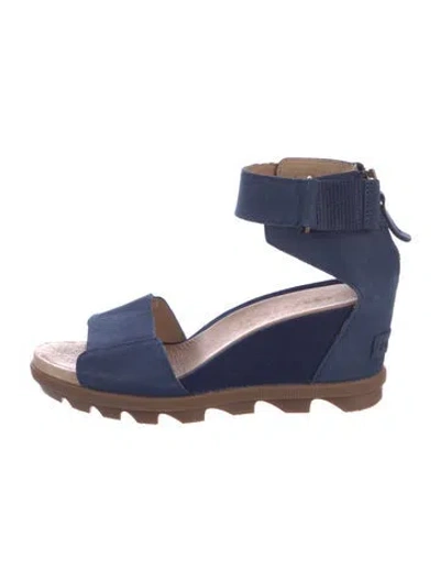 Pre-owned Sorel Leather Sandals In Blue