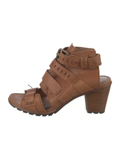 Pre-owned Sorel Leather Sandals In Brown