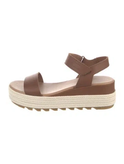 Pre-owned Sorel Leather Sandals In Brown
