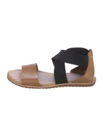Pre-owned Sorel Leather Sandals In Neutral