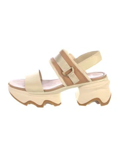 Pre-owned Sorel Leather Sandals In Neutral