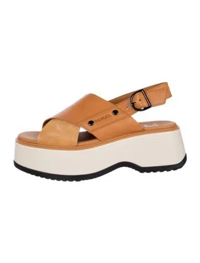 Pre-owned Sorel Leather Sandals In Neutrals