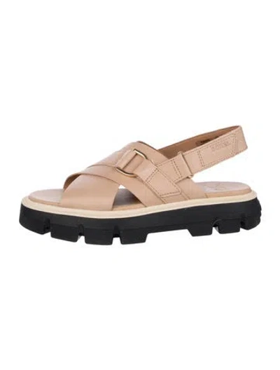 Pre-owned Sorel Leather Sandals In Neutrals