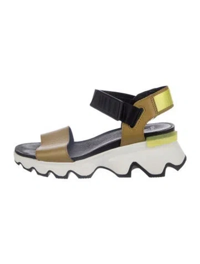 Pre-owned Sorel Leather Sandals In White