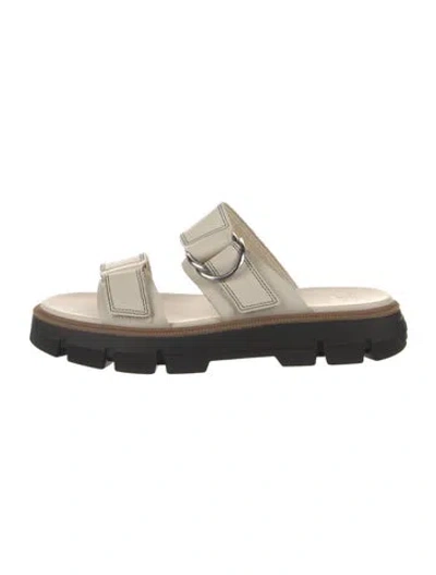 Pre-owned Sorel Leather Slides In Black/neutrals