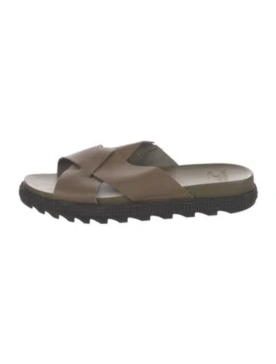 Pre-owned Sorel Leather Slides In Multi