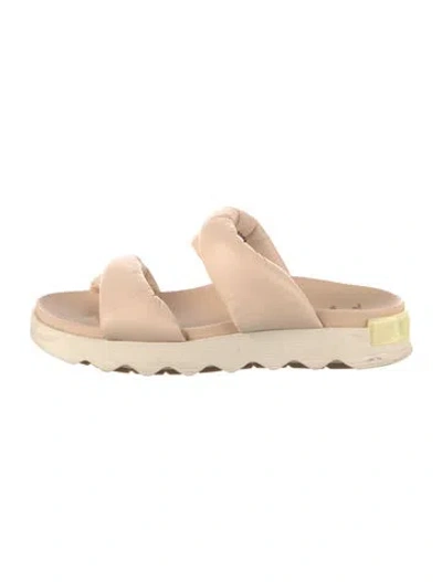 Pre-owned Sorel Leather Slides In Pink