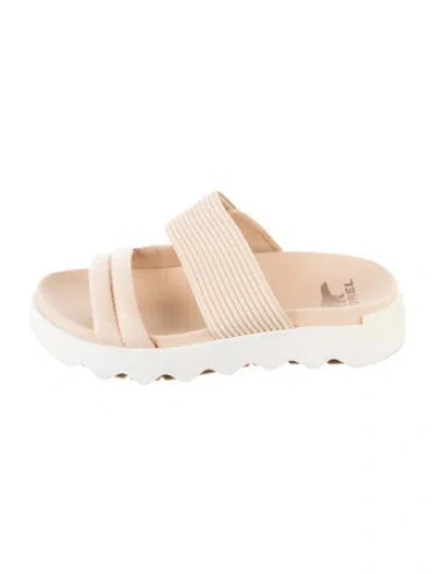 Pre-owned Sorel Leather Slides In White