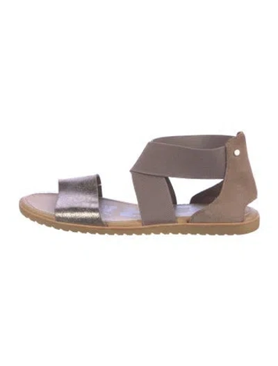 Pre-owned Sorel Leather Slingback Sandals