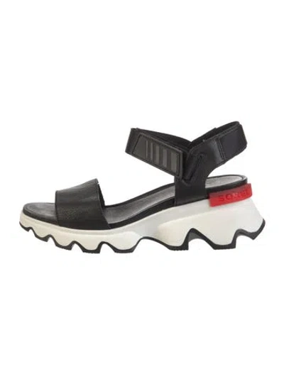 Pre-owned Sorel Leather Slingback Sandals In Multi