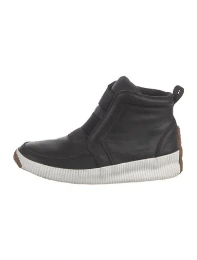 Pre-owned Sorel Leather Sneakers In Black