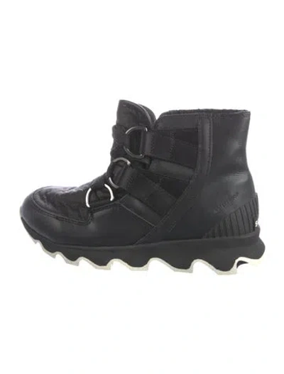 Pre-owned Sorel Leather Sneakers In Black