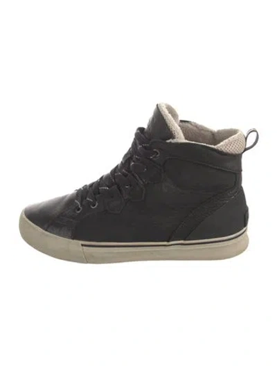 Pre-owned Sorel Leather Sneakers In Black