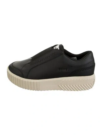 Pre-owned Sorel Leather Sneakers In Black
