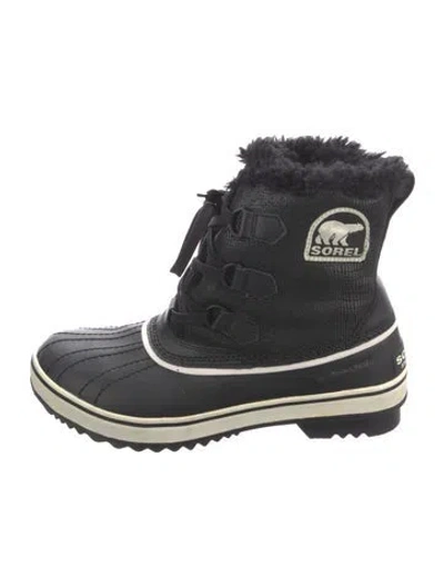 Pre-owned Sorel Leather Snow Boots In Black