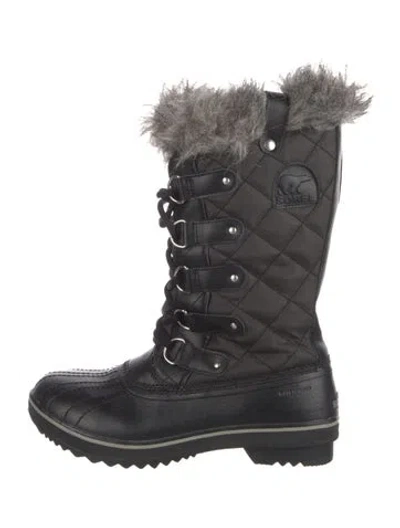 Pre-owned Sorel Leather Snow Boots In Black