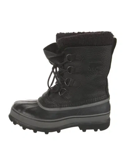 Pre-owned Sorel Leather Snow Boots In Black