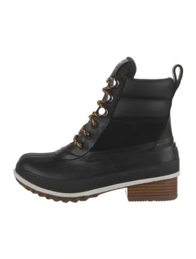 Pre-owned Sorel Leather Snow Boots In Black