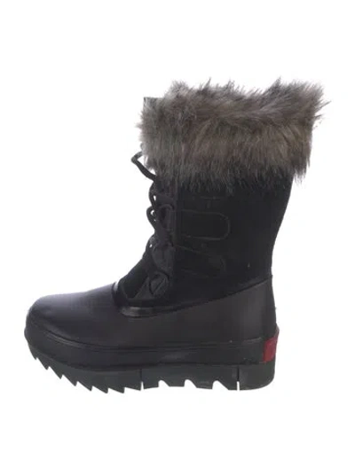 Pre-owned Sorel Leather Snow Boots In Black