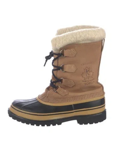 Pre-owned Sorel Leather Snow Boots In Black/brown