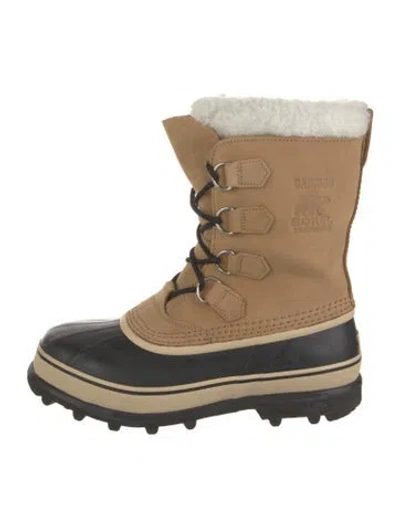 Pre-owned Sorel Leather Snow Boots In Black/brown/neutrals