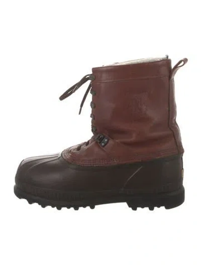 Pre-owned Sorel Leather Snow Boots In Brown