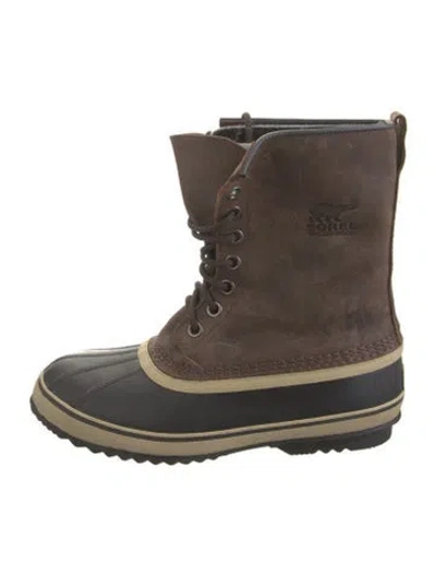Pre-owned Sorel Leather Snow Boots In Brown