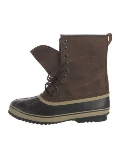 Pre-owned Sorel Leather Snow Boots In Brown