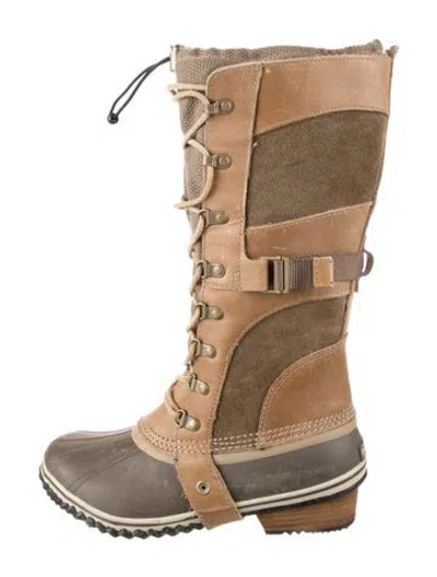 Pre-owned Sorel Leather Snow Boots In Brown