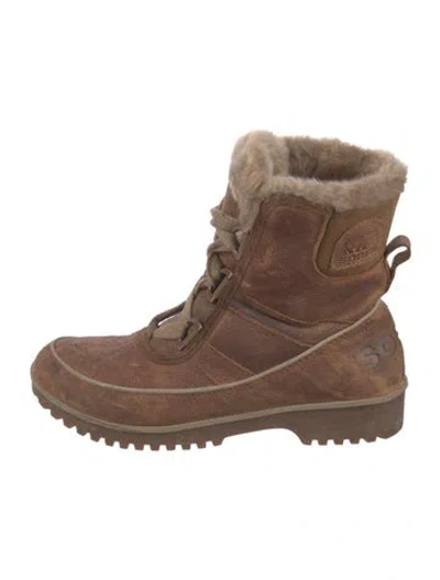Pre-owned Sorel Leather Snow Boots In Brown